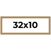 PosterPalooza | Panoramic Refined Gold Picture Frame - UV Acrylic, Foam Board Backing, Hanging Hardware - 2 of 4