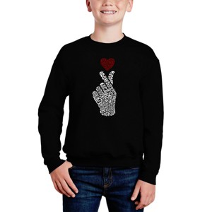 LA Pop Art K-Pop - Boy's Word Art Crewneck Sweatshirt - 1 of 3