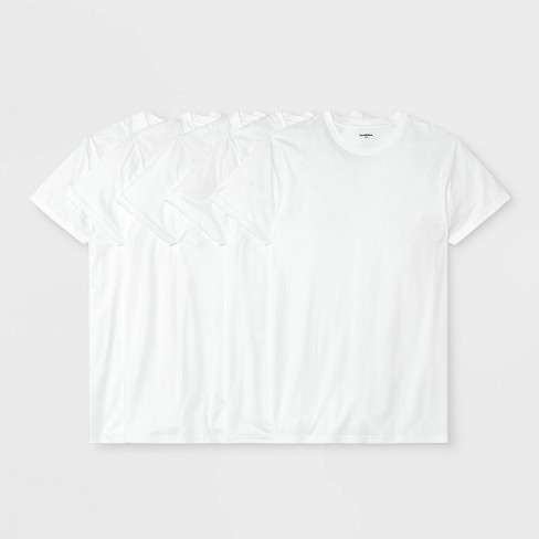 Hanes Boys' 5pk Crew Neck T-shirt - White : Target