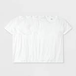 Men's 4+1 Bonus Pack Short Sleeve Crew Neck Undershirt - Goodfellow & Co™ White