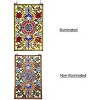 Chloe Lighting Eureka Sonaratiffany-Glass Victorian Window Panel 20x32 - 3 of 4