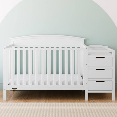 White Pine 4-in-1 Convertible Crib with Changer
