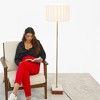 VYNXARIA 56"H Minimalist Floor Lamp, Neutral Shade for Contemporary Living Room,Bedroom Ambience Viora Marble Base Floor Lamp,Dark Brown and White - 3 of 4