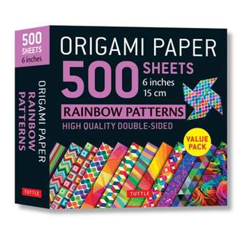 Origami Paper 500 Sheets Rainbow Patterns 6 (15 CM) - by  Tuttle Studio (Loose-Leaf)