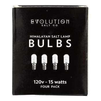 Evolution Salt Himalayan Salt Lamp Bulbs 15W Clear - 4 ct
