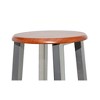vidaXL Bar Stools 2 pcs Metal with MDF Seat - 3 of 4