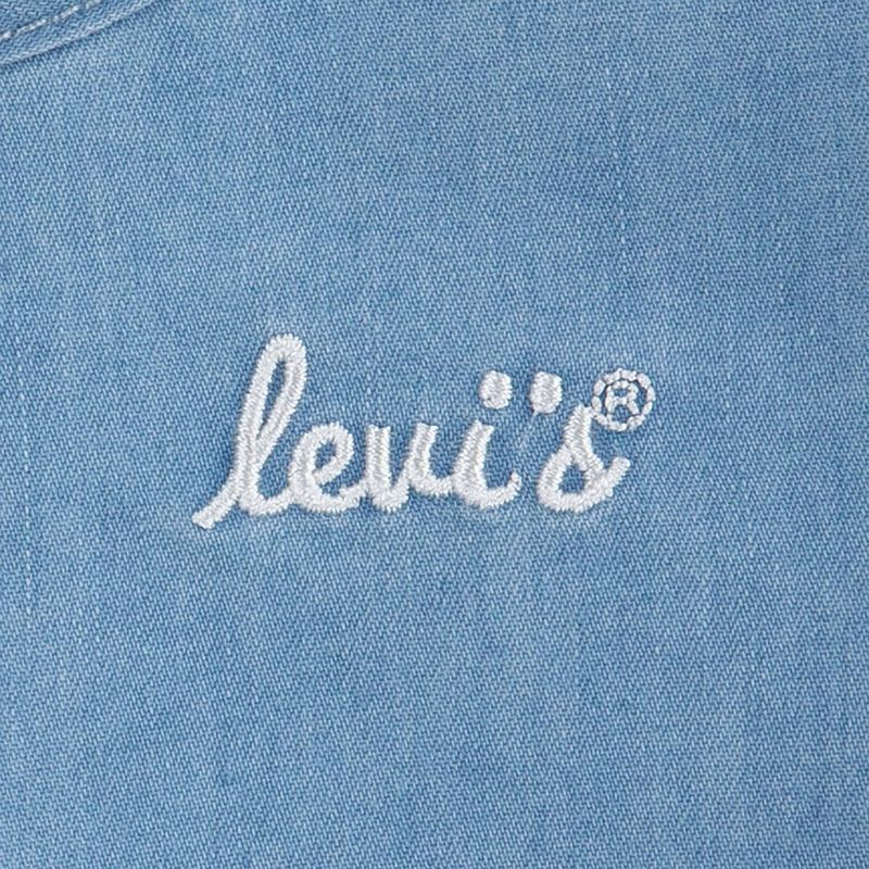 Levi's® Toddler Girls' Flutter Sleeve Summerwind Denim Dress - Blue, 3 of 5