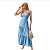 Women's Ethereal Blue Tiered Maxi Dress - Cupshe - 4 of 4