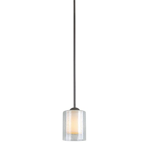 Woodbridge Lighting Cosmo 1 Light Steel and Glass Mini Pendant in Bronze - image 1 of 1