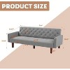 MyDepot Sofa Bed Convertible Futon Tufted Back Sleeper Couch 74.4 Inch - 2 of 4