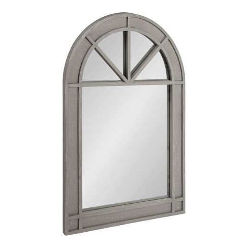 24" x 36" Stonebridg Arch Wall Mirror Gray - Kate & Laurel All Things Decor - image 1 of 4