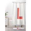 Deny Designs April Lane Art Block Monogram Shower Curtain - 3 of 3