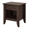 HomeStock Wenge Nightstand 24x21x18 Modern Bedside Table with Rich Finish, Sleek Profile, Sturdy Build and Compact Storage Space - 2 of 4