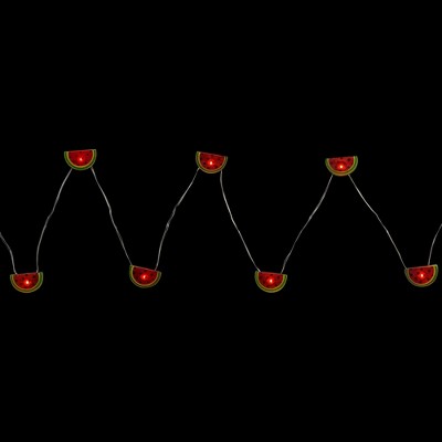 Northlight 10-Count LED Watermelon Fairy Lights - Warm White