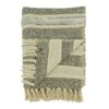 Saro Lifestyle Striped Throw Blanket With Fringed Edges, Gray - image 2 of 4