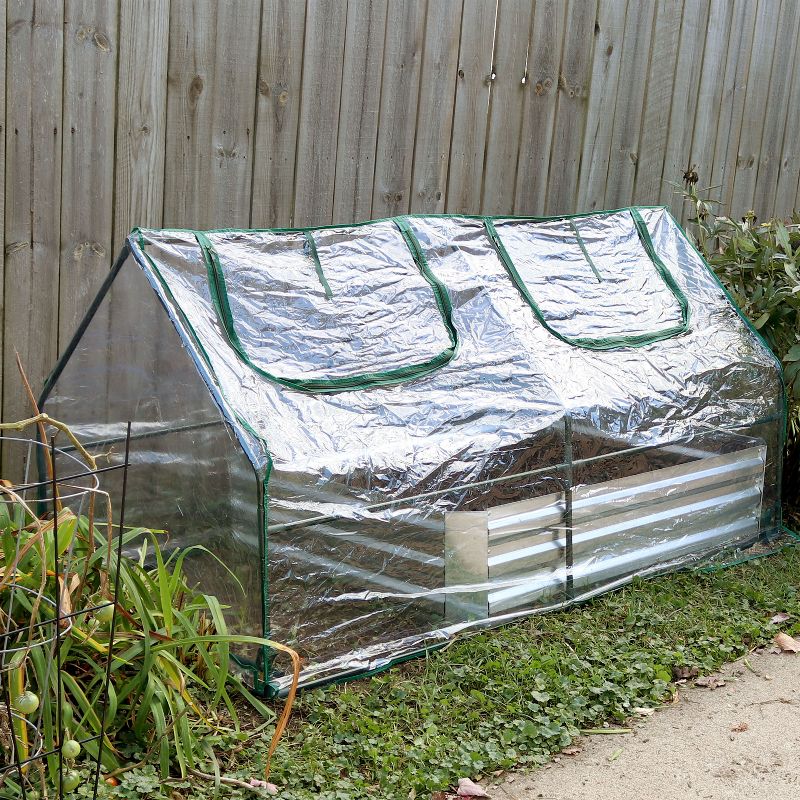 Sunnydaze Outdoor Portable Plant Shelter Mini Greenhouse with Double Zipper Doors and Cover - Clear, 2 of 12