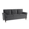 NicBex Couches for Living Room 1pc Comfort Sofa Set Chair Velvet Upholstered Sofa Plush Seatbacks with Solid Wood Frame - 4 of 4