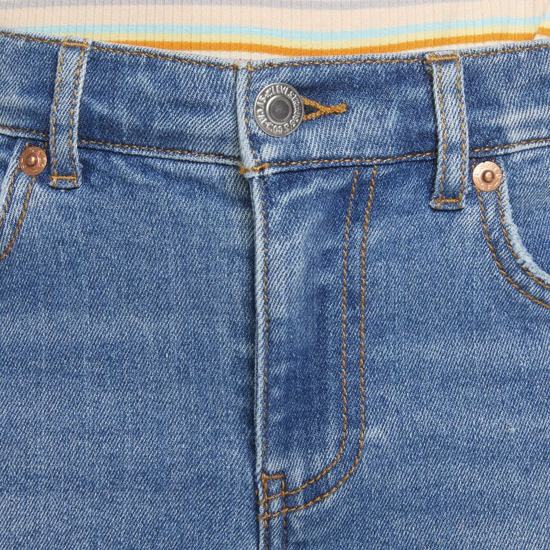 Levi's® Girls' High-Rise Straight Jeans - Medium Wash, 5 of 9
