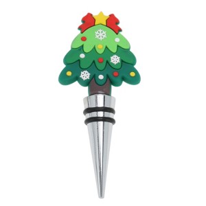 Unique Bargains Two-Wire Christmas Tree Stopper Aluminum Alloy TPE Green Black Silver Tone 1 Pc - 1 of 3