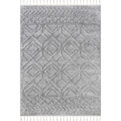 Nuloom Akia Lattice High/Low Tassel Indoor Area Rug
