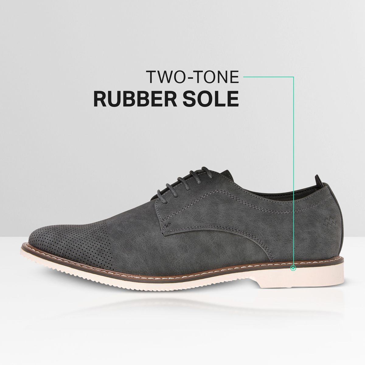 Mio Marino - Men's Oxford Casual Suede Shoes - thumbnail 5