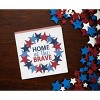 C&F Home 4.75" x 4.75" x 1.5" Home Of The Brave 4th of July Patriotic Shelf Block Décor - 2 of 4