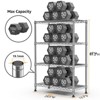 AndMakers 4 Tiers Steel Adjustable Household Shelving Unit (29.5 in. W x 47.2 in. H x 13.7 in. D) - 2 of 4