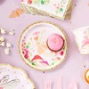 Sparkle and Bash 48 Pack Fairy Tea Party Paper Plates for Girls Floral Birthday Supplies, Weddings, Baby Showers, Garden Party (7 In) - 2 of 4