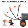 Heavy-Duty 800Lb Garden Dump Cart with Quick-Release – 10" All-Terrain Tires, 180° Rotating Handle & Steel Frame, Utility Wagon for Yard, Beach - 2 of 4
