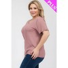 Slickblue Women's Plus Size Short Sleeve Tee, Soft Stretch Fit, Classic Round Neck, 10 Color Options, Size 1XL-3XL - 4 of 4