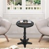 15.75" Small Round Couch Side Table, Vintage Accent End Table for Living Room, Bedroom or Office, Drink Table for Small Spaces - Cuddlewood - 2 of 4