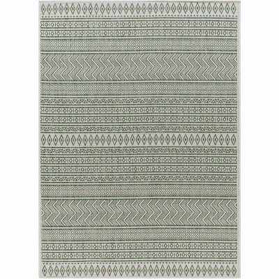 Hauteloom Madras Green All Over Performance Rug