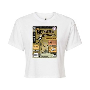 Women's - Disney - The Nightmare Before Christmas Cropped Graphic T-Shirt - 1 of 4