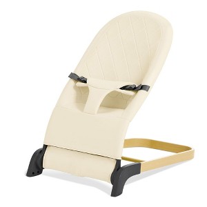 Grungis Ergonomic Baby Bouncer,Foldable Baby Bouncer Seat with 3 Height Adjustments,Portable Newborn Rocker for Babies 0-6 Months - 1 of 4