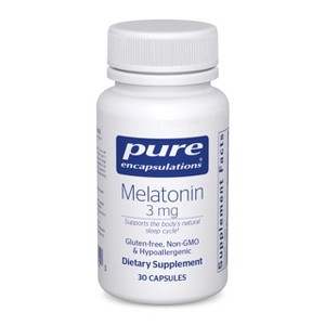 Pure Encapsulations Melatonin 3 mg - to Support Natural Sleeping & Relief of Occasional Sleeplessness - for Natural Sleep Support* - 1 of 4