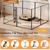 BingoPaw 8 Panels Super Clear Acrylic Pet Puppy Playpen Whelping Pen Box Exercise Fence with Aluminum Frame for Cats, Puppies, Rabbits, Guinea Pigs - 3 of 4