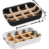 Aoibox Modern Bamboo Fiber Soap Holder and Dish Combo, Removable for Easy Cleaning, Ideal for Kitchen, Bathroom & Bar Sink Use - 4 of 4