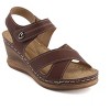 Andrea Women's Criss Cross Wedge Sandals with Comfortech Sole 83052 - 2 of 4