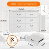 Farmhouse 6 Drawers Dresser for Bedroom, Wood Dresser Chest of Drawers Organizer Storage - 2 of 4