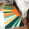Area Rug, Machine Washable Colorful Area, Non Slip Rug for Living Room, Indoor Non-Slip Carpet, Modern Minimalist Front Door Mat, Sun Accent Rug - 2 of 4