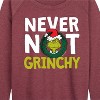 Women's - Dr. Seuss - The Grinch Never Not Grinchy Lightweight French Terry Slouchy - image 2 of 4