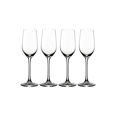 Riedel Bar Collection Ouverture Tequila 6.7 Ounce Long Stem Blown Crystal Liquor Spirit Stemware Glasses, Dishwasher Safe, Set of 4
