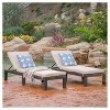 Puerta Set of 2 Wicker Chaise Lounge - Dark Brown - Christopher Knight Home - 4 of 4