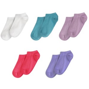 Mightly Kids Organic Cotton Ankle Sports Socks 5-pack - 1 of 3