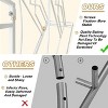 Artloge 260cm Extra Large White Wedding Arch Stand Heavy Duty Metal Party Flower Backdrop Rack for Proposal Bridal Party Celebrations Outside Stage - 4 of 4