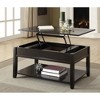 Rectangular Lift-Top Coffee Table with Storage Shelf and Compartments for Home or Office - 4 of 4