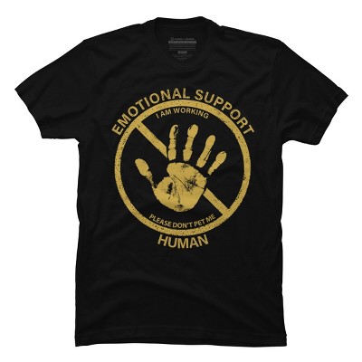 Men's Design By Humans Service Animal By TenkenNoKaiten T-Shirt