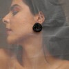 Women's The Nodum Stud Earrings - Onyx Black - 3 of 4