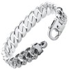 Pompeii3 Men's Designed 14k Gold (115gram) or Platinum (186gram) 14.5mm Bracelet 8.75" - 2 of 4