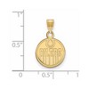 Black Bow Jewelry 10k Yellow Gold Edmonton Oilers NHL Small Pendant - 2 of 3